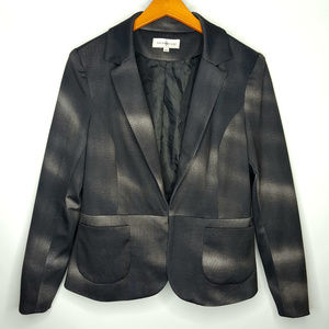 Kate & Rosy Blazer Jacket Sz Large Black & Gray
